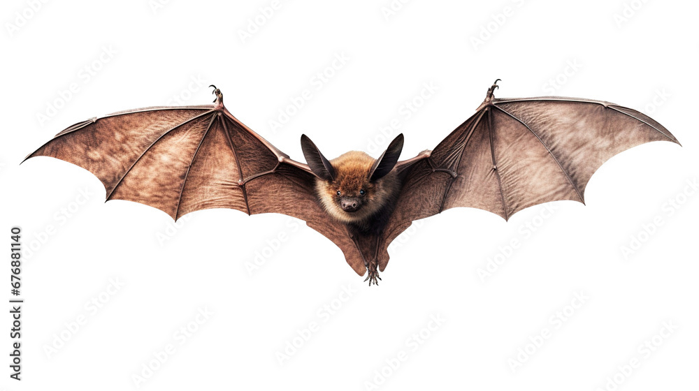 Flying bat isolated on transparent background, image with background ...