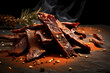 Biltong - South Africa - Dried and cured meat, often beef or game, with spices