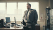 © Sekan - Manager with plus size body using blazer jacket suits