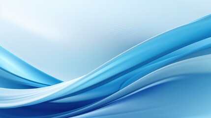 Poster - Abstract art, image of blue color with no texture.