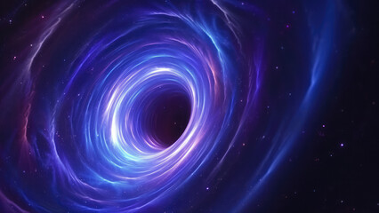 Canvas Print - Vibrant Vortex in Space, Black Hole