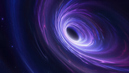 Canvas Print - Vibrant Vortex in Space, Black Hole