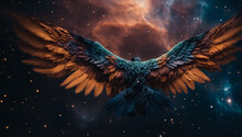 Nebulae In The Shape Of Celestial Wings, Symbolizing The Freedom Of Exploration - AI Generative