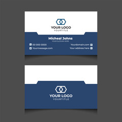 Modern creative corporate business card design vector template 