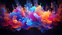 Colorful And Bright Abstract Background With Diversity Of Fractal Realms