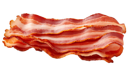 bacon isolated on white background