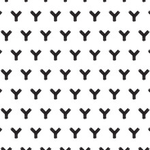 Abstract Y Shape Pattern, Grunge Design Pattern, Black Lines On A Transparent Background, Seamless Background. Y, Cross