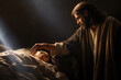 Jesus and his miracle touch - healing the sick and ill