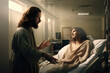 Jesus healing the sick and needy 