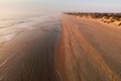 Outer Banks North Carolina From Above during Sunrise