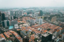 Modern Buildings In The Urban Area In Singapore