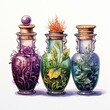 Watercolor Botanical Potions