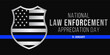 © Wahyu - Law enforcement appreciation day (LEAD) is observed every year on January 9, to thank and show support to our local law enforcement officers who protect and serve. vector illustration