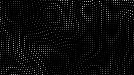 Poster - Animated abstract technology dark background random dots and grid 4K. Looping footage