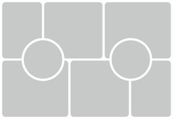 Pictures or photos frame collage. comics page grid layout abstract photo frames and digital photo wall template