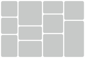 pictures or photos frame collage. comics page grid layout abstract photo frames and digital photo wa