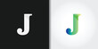 classic letter j logo set
