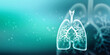 2d illustration Healthy Human Lungs 