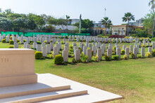 Graves Of Second World War Soldiers In World War Cemetery
