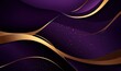 Abstract violet and gold luxury background, Generative AI