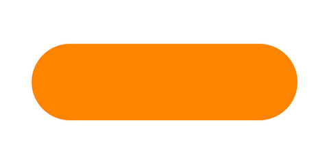 Leinwandbilder - Orange button for title text design, lower third template design transparant background, frame text design png