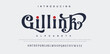 GILLINK Sport Modern Alphabet Font. Typography urban style fonts for technology, digital, movie logo design. vector illustration