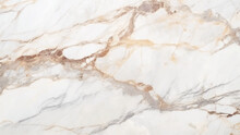 Marble Background. White And Soft Gold Stone Texture With Gray Shadow. Panoramic Format. Onyx Ink Marble   Texture And Background. Panoramic White Background From Marble Stone Texture For Design. 