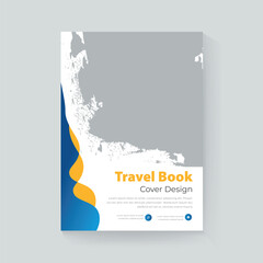 Explore world travel agency and modern business web banner ad minimal flyer or social media design template