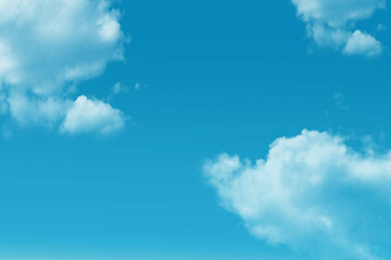 Wall Mural - blue sky with clouds
