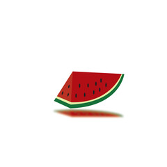 Wall Mural - watermelon fruit logo icon design vector illustration