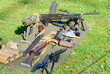 © Stephen - Display of WW2 equipment including a Bren light machine gun, grenade launcher, Lee Enfield rifle