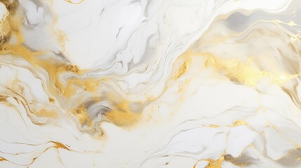 Wall Mural - Marble with gold paint and a white background