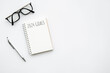© satapatms - Notebook with 2024 goals text on it to apply new year resolutions and plan.