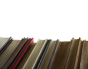 Wall Mural - Stack of old books. Ancient background