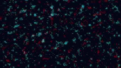 Virtual space with space computer code. Motion. Colorful computer programs and virtual codes in infinity. Space inside software in 4K.