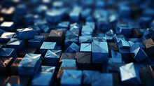 Close Up Of Blue And Silver Keys HD 8K Wallpaper Stock Photographic Image
