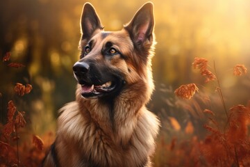 Wall Mural - german shepherd dog