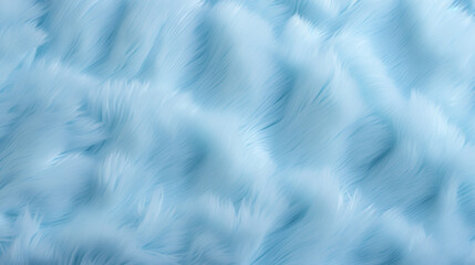 closeup of fluffy light blue plush fabric texture