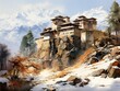 Serene Himalayan Monastery
