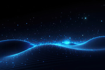  Abstract business futuristic background with glowing lines. Data technology