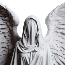 Angel Closeup Isolated On White