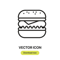 Fototapete - Hamburger icon vector. Linear-style sign for mobile concept and web design. Hamburger symbol illustration. Pixel vector graphics - Vector.
