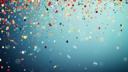 Aufkleber - Confetti Shower and Joyful Celebration Background