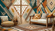 Boho Scandi, Earthy tones, woven textiles, and eclectic patterns merge for a bohemian twist on Nordic style.