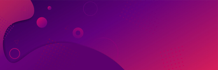 Poster - Beautiful purple abstract wave gradient background vector graphic illustration. Violet neon geometric shape dynamic element design curve colorful backdrop