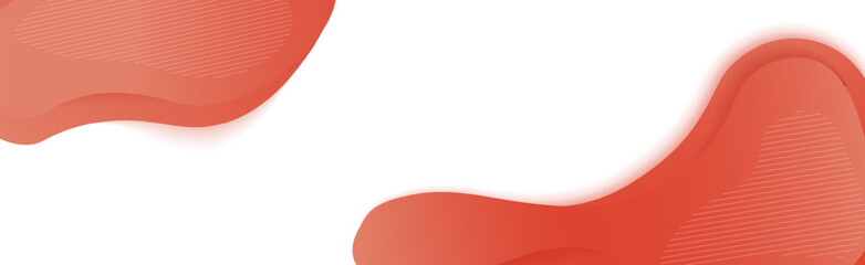 Poster - 3d orange vector abstract background curve waves with straight line. Red futuristic gradient liquid glossy bright backdrop. Lighting colorful motion waving shiny lines