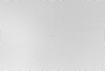Leinwandbilder - Halftone vector background. Monochrome halftone pattern. Abstract geometric dots background. Pop Art comic gradient black white texture. Design for presentation banner, poster, flyer, business card.	