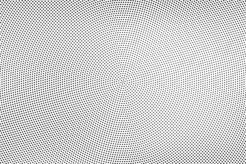 Leinwandbilder - Halftone vector background. Monochrome halftone pattern. Abstract geometric dots background. Pop Art comic gradient black white texture. Design for presentation banner, poster, flyer, business card.	