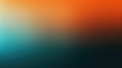 Teal orange black color gradient background grainy texture effect poster banner landing page backdrop design 