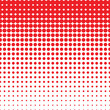 abstract geometric red vertical halftone dot pattern.
